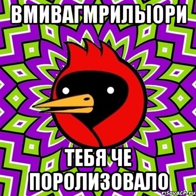 вмивагмрилыори тебя че поролизовало, Мем Омская птица