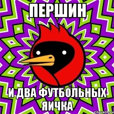 Першин и два футбольных яичка, Мем Омская птица