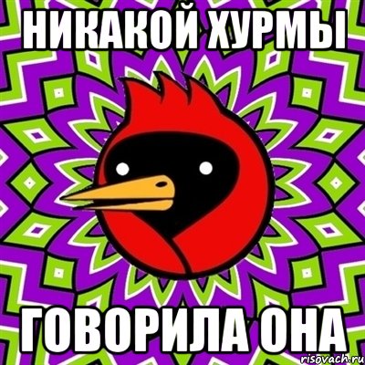 никакой хурмы говорила она, Мем Омская птица