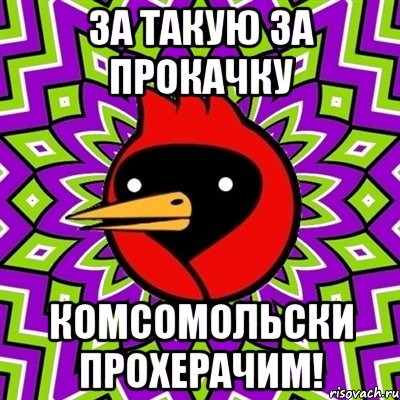 За такую за прокачку комсомольски прохерачим!, Мем Омская птица