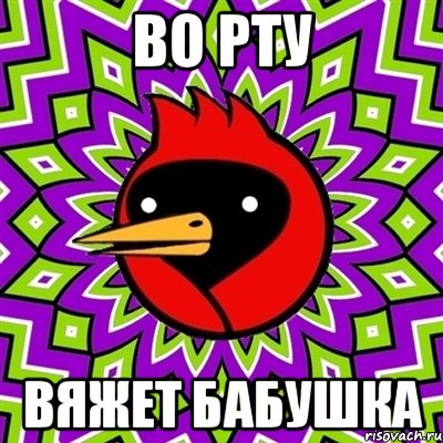 Во Рту Вяжет Бабушка, Мем Омская птица
