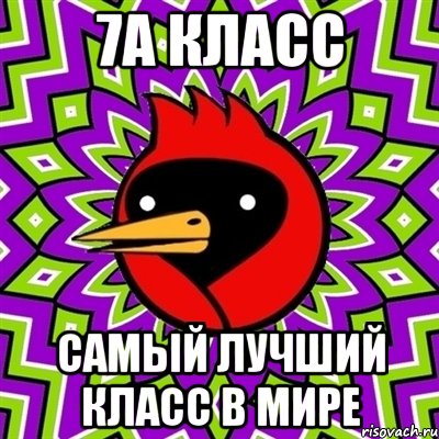 7А КЛАСС САМЫЙ ЛУЧШИЙ КЛАСС В МИРЕ, Мем Омская птица