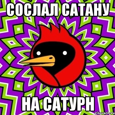 сослал сатану на сатурн, Мем Омская птица