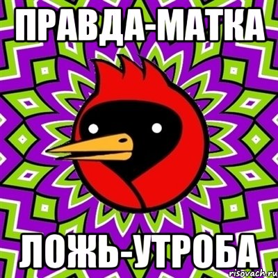 Правда-матка Ложь-утроба, Мем Омская птица