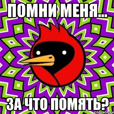 Помни меня... За что помять?, Мем Омская птица