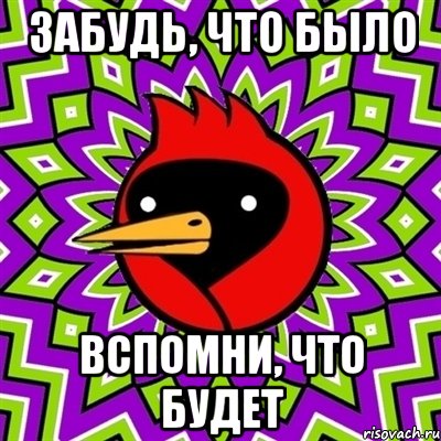 Забудь, что было Вспомни, что будет, Мем Омская птица