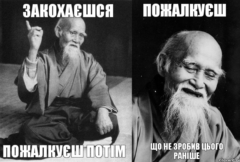 ЗАКОХАЄШСЯ ПОЖАЛКУЄШ ПОТІМ ПОЖАЛКУЄШ ЩО НЕ ЗРОБИВ ЦЬОГО РАНІШЕ, Комикс Мудрец-монах (4 зоны)