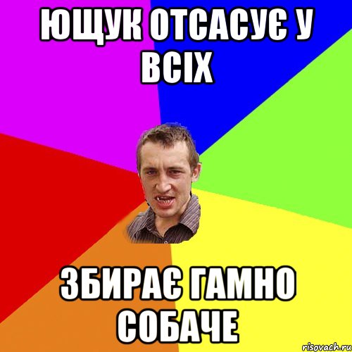 Ющук отсасує у всіх збирає гамно собаче, Мем Чоткий паца