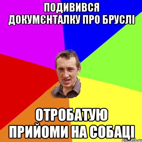 подивився докумєнталку про бруслі отробатую прийоми на собаці, Мем Чоткий паца