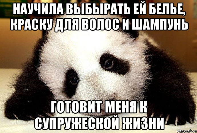 Научила выбырать ей белье, краску для волос и шампунь Готовит меня к супружеской жизни