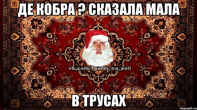 де кобра ? сказала мала в трусах