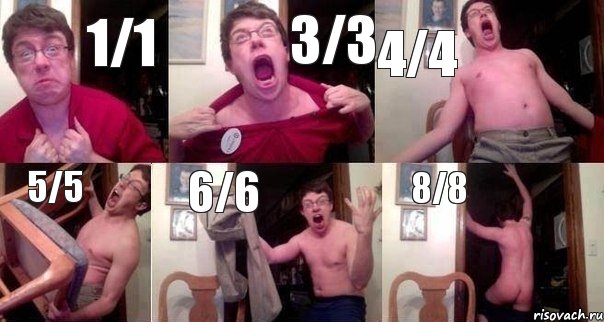 1/1 3/3 4/4 5/5 6/6 8/8