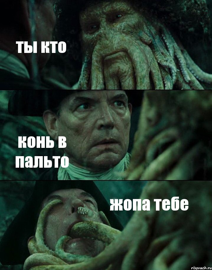 ты кто конь в пальто жопа тебе, Комикс Пираты Карибского моря