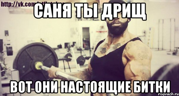 саня ты дрищ вот они настоящие битки