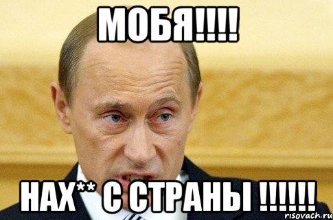 МОБЯ!!!! Нах** с страны !!!!!!, Мем путин