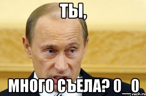 Ты, много съела? 0_0, Мем путин