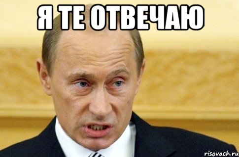 Я те отвечаю , Мем путин