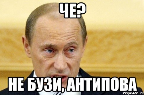 че? не бузи, Антипова, Мем путин