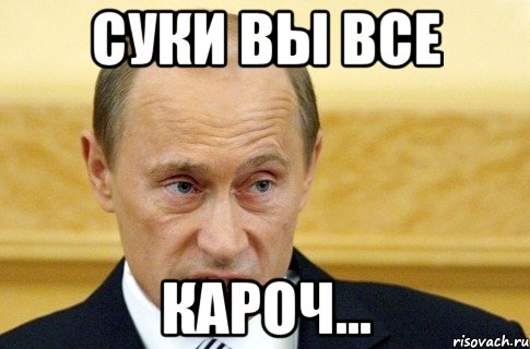 Суки вы все кароч..., Мем путин