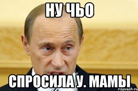 Ну чьо спросила у. мамы, Мем путин