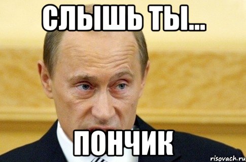 слышь ты... ПОНЧИК, Мем путин