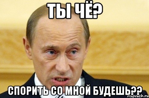 Ты чё? Спорить со мной будешь??, Мем путин