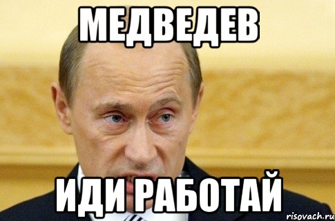 медведев иди работай, Мем путин