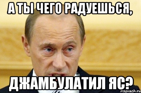 А ты чего радуешься, Джамбулатил яс?, Мем путин