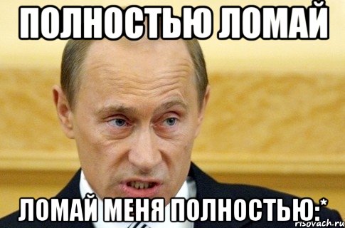 Полностью ломай Ломай меня полностью:*, Мем путин