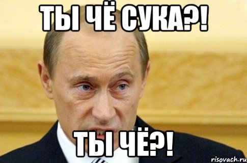 ты чё сука?! ты чё?!, Мем путин