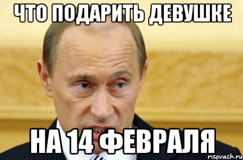 что подарить девушке на 14 февраля, Мем путин