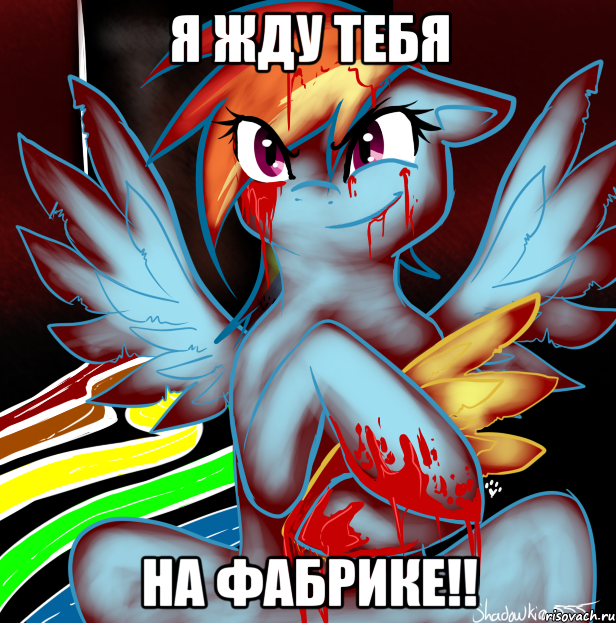 Я жду тебя на фабрике!!, Мем RAINBOW FACTORY DASH