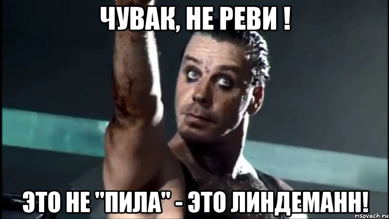 Чувак, не реви ! Это не "Пила" - Это Линдеманн!, Мем rammstein
