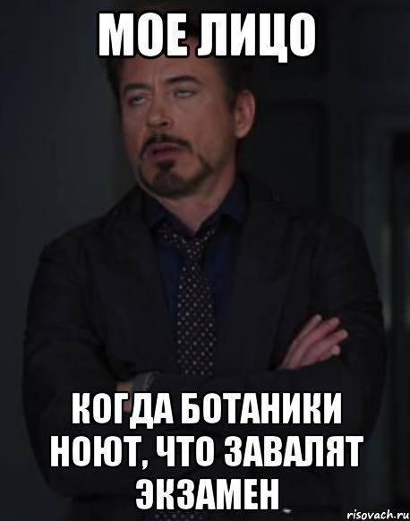 МОЕ ЛИЦО КОГДА БОТАНИКИ НОЮТ, ЧТО ЗАВАЛЯТ ЭКЗАМЕН, Мем твое выражение лица