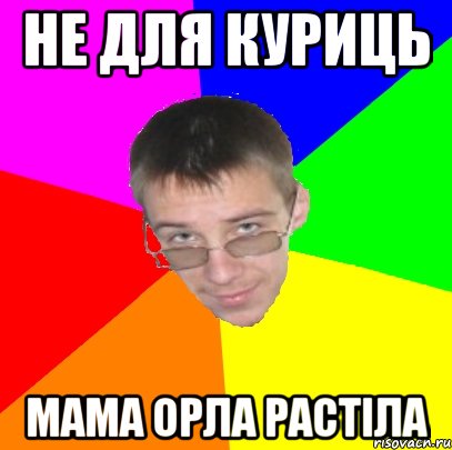 не для куриць мама орла растіла