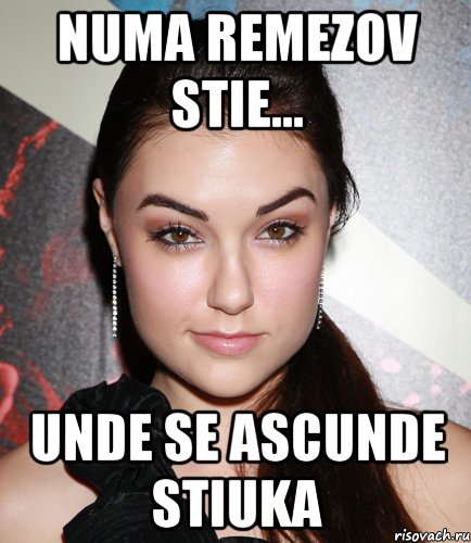 NUMA REMEZOV STIE... UNDE SE ASCUNDE STIUKA, Мем  Саша Грей улыбается