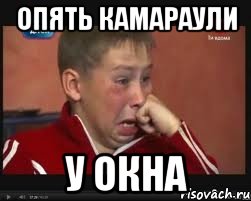 опять камараули у окна, Мем  Сашок Фокин