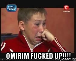  omirim FUCKED UP!!!!, Мем  Сашок Фокин