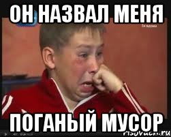 он назвал меня поганый мусор, Мем  Сашок Фокин