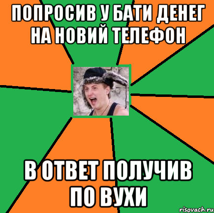 Попросив у бати денег на новий телефон в ответ получив по вухи