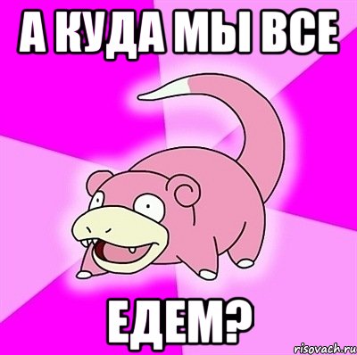 А куда мы все едем?, Мем слоупок