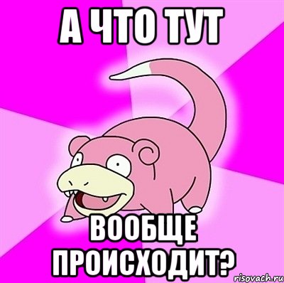 А что тут вообще происходит?, Мем слоупок