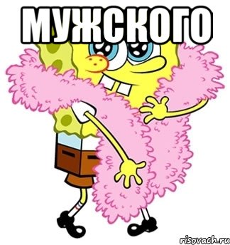 МУЖСКОГО , Мем Спанч боб