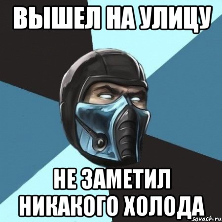 Вышел на улицу не заметил никакого холода, Мем Саб-Зиро