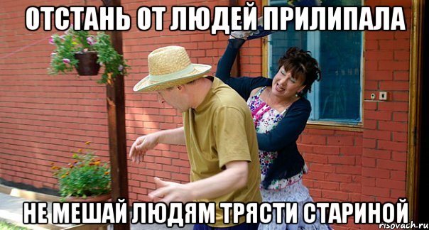Отстань от людей прилипала Не мешай людям трясти стариной