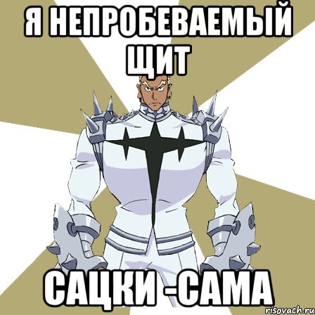 Я непробеваемый щит Сацки -сама