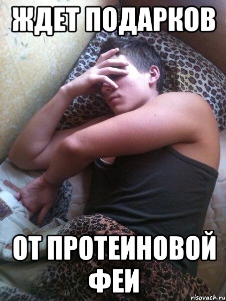 Ждет подарков От протеиновой феи