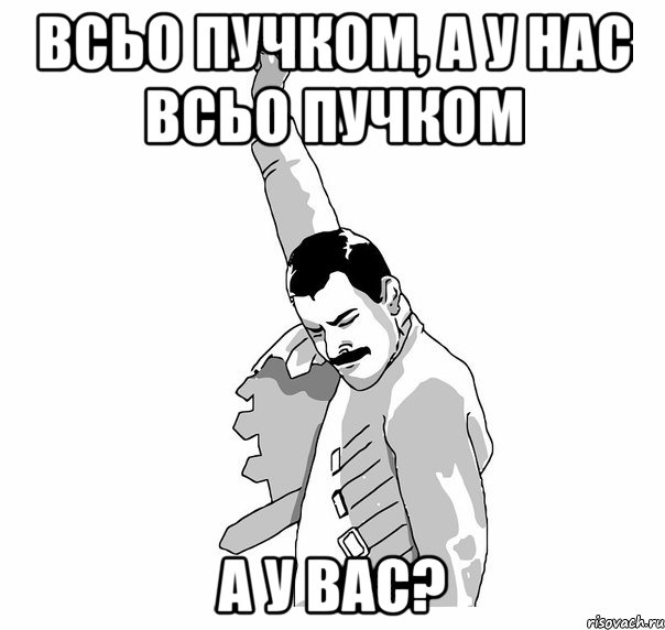 Всьо пучком, а у нас всьо пучком А у Вас?, Мем   Фрэдди Меркьюри (успех)