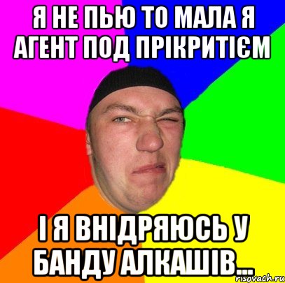 Я не пью то Мала я агент под прікритієм і я внідряюсь у банду алкашів...