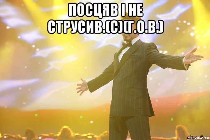 Посцяв і не струсив.(с)(Г.О.В.) , Мем Тони Старк (Роберт Дауни младший)